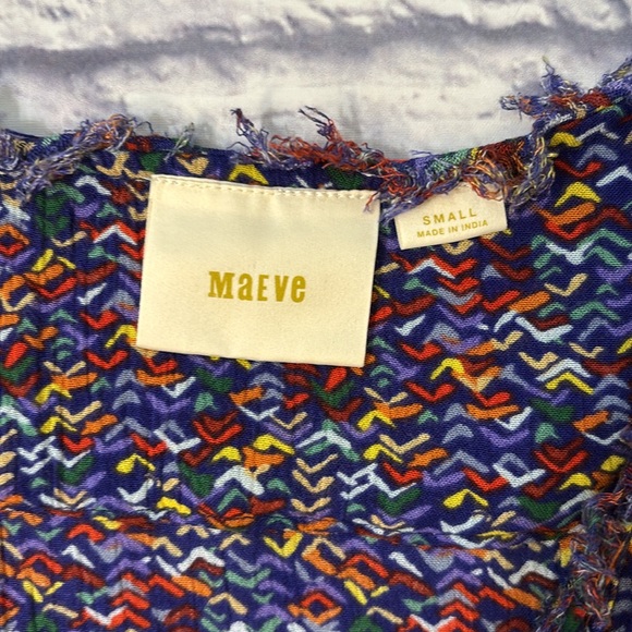 Maeve Anthropologie Lila Tank Pintuck Confetti Button Front Top Blouse Size S - Picture 4 of 15